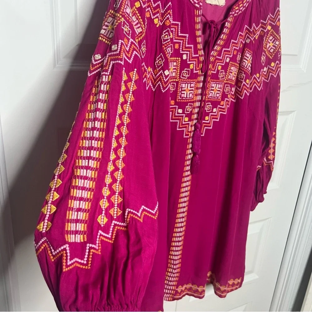Savanna Jane Embroidered Boho Dress | Women’s Plus Size 1X - Picture 5 of 7
